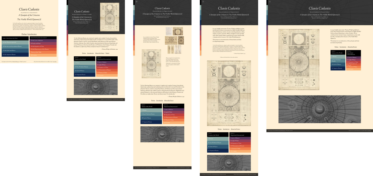 Home page iterations
