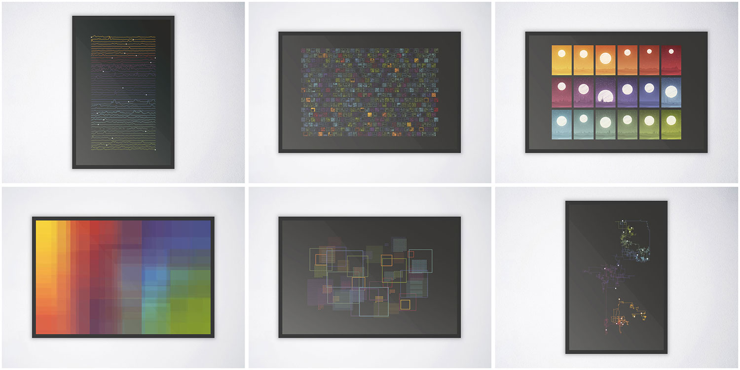Data art posters